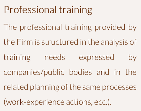Formazione professionale - ENG